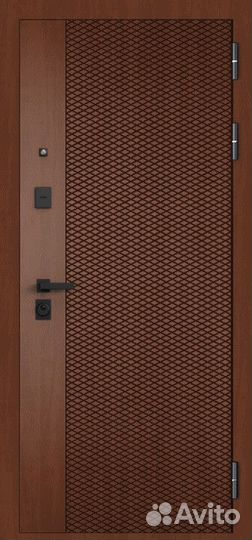 Железная дверь с зеркалом