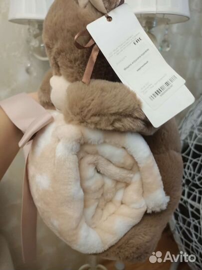 Мишка с пледом новый