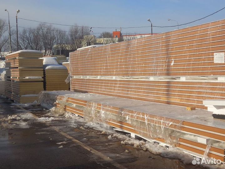 Сэндвич панели бу 10000 м2 в наличии