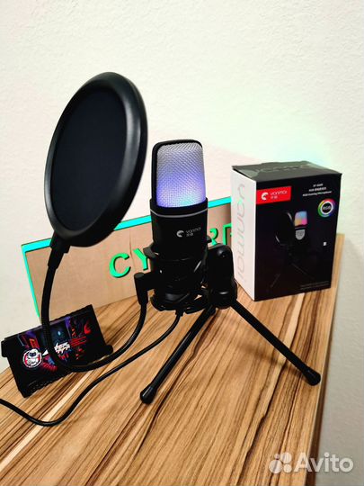 Микрофон USB RGB конденсаторный