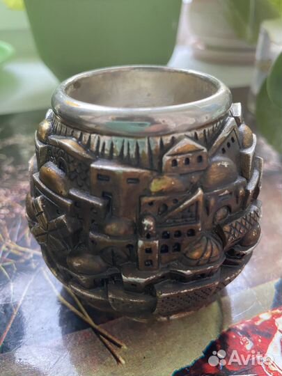 Подсвечник H.Karshi серебро 925 Иерусалим Редкость