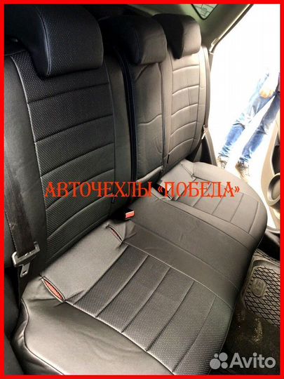 Чехлы Nissan Qashqai 1 из экокожи чёрные Классика