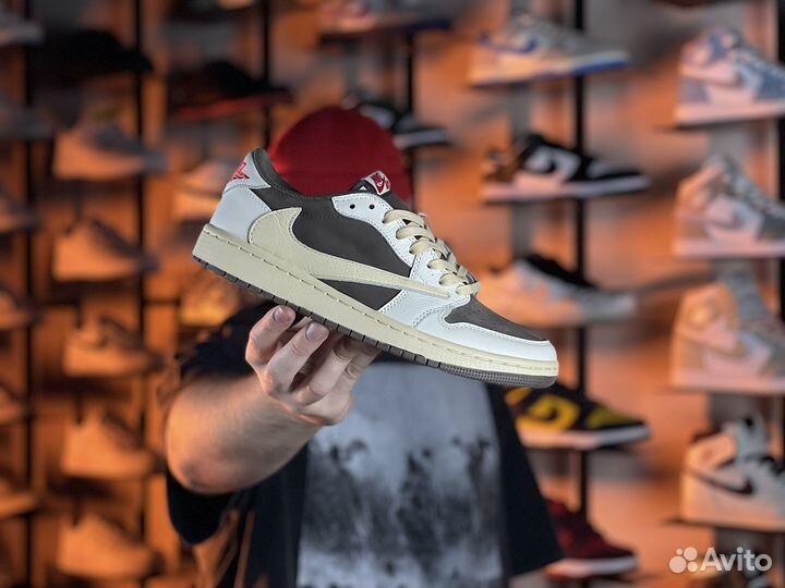 Кроссовки Travis Scott & Nike Air Jordan 1 Low Rev