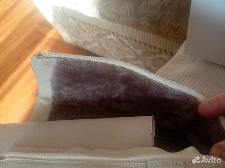 Сапоги женские зимние кожаные 39