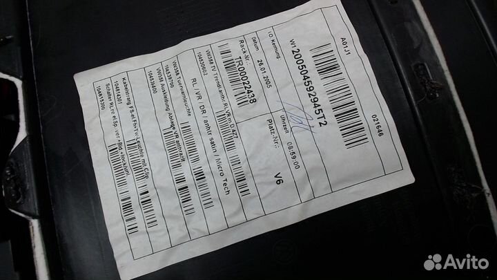 Дверная карта Volkswagen Touran, 2005