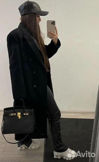 Кепка бейсболка кожаная