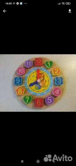 Обучающие часы цифры для детей