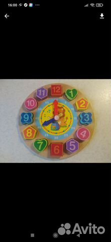 Обучающие часы цифры для детей