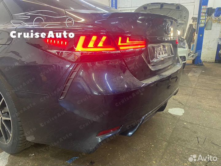 Тонированные фонари Camry 70 задние стиль Lexus