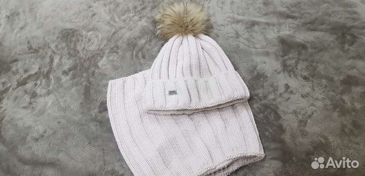 Шапка и снуд для девочки, 9-10 лет