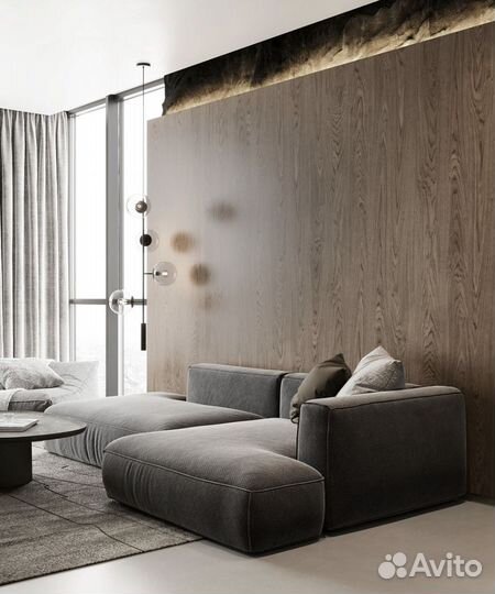 Угловой диван выкатная еврокнижка Hoyte