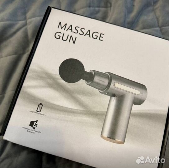 Новый перкуссионный массажёр 6 режимов, 4 насадки