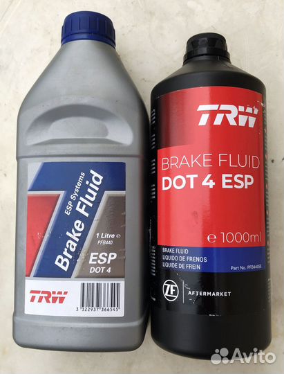 Тормозная жидкость TRW DOT-4/ трв дот-4 с ABS/ESP