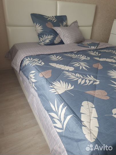 Постельное белье евро с одеялом