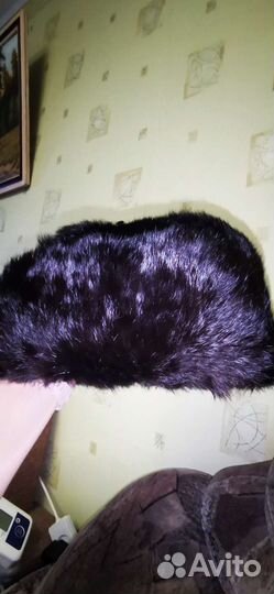 Шапка ушанка из кролика