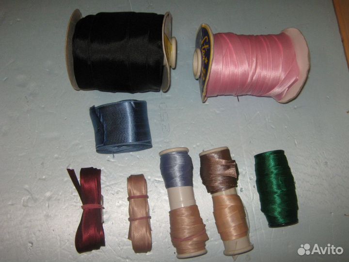 Атласные ленты для рукоделия