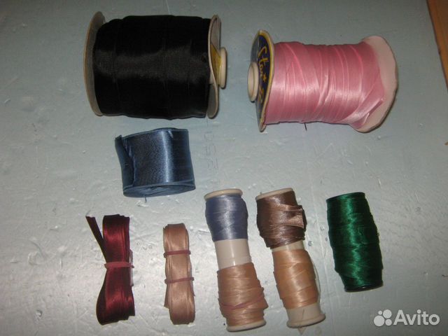 Атласные ленты для рукоделия