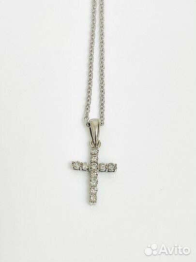 Подвеска из белого золота с бриллиантами