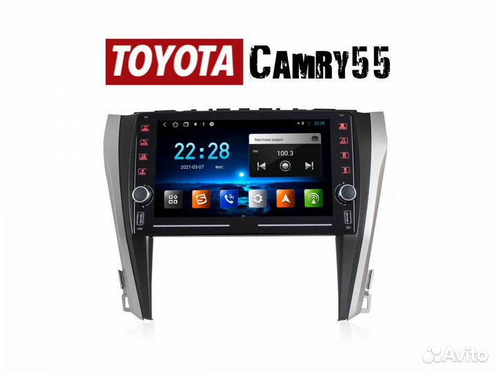 Topway ts10 Toyota Camry 55 LTE CarPlay 4/32gb