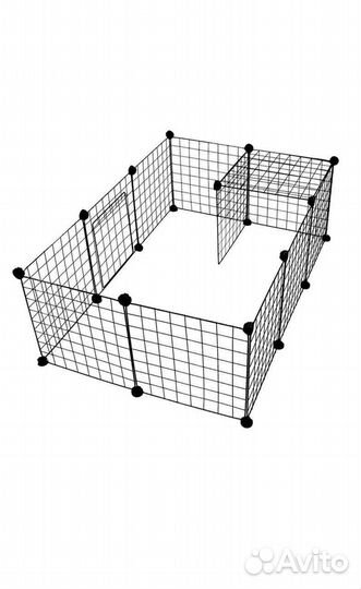 Вольер/манеж/клетка для животных черный