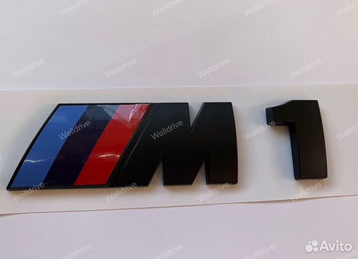 Шильд BMW M1 M2 M3 M4 M5 M6 M7 черный матовый