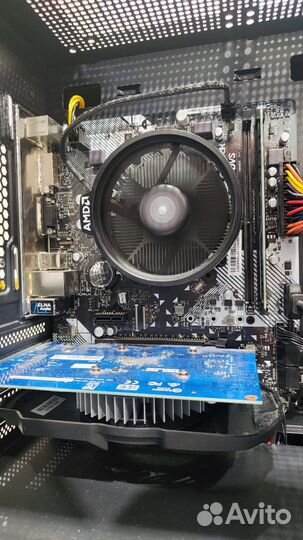 Комплект Ryzen 3, A320M, 8Gb, кулер