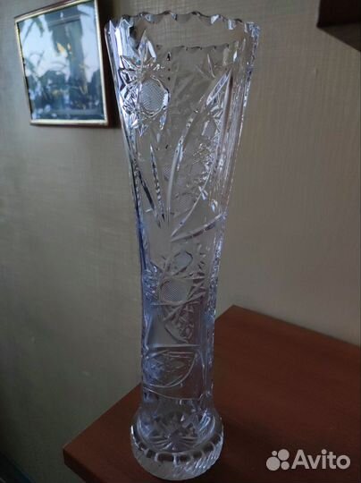 Хрустальная ваза чехия
