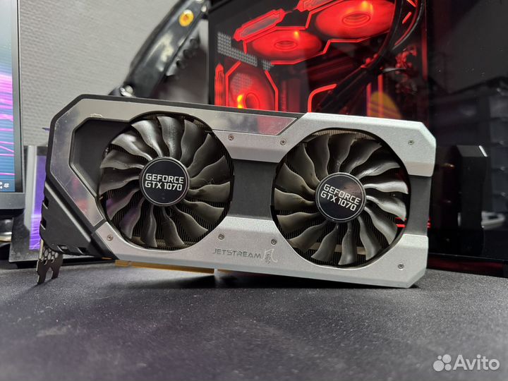 Видеокарта GTX1070 MSI GamingX 8gb