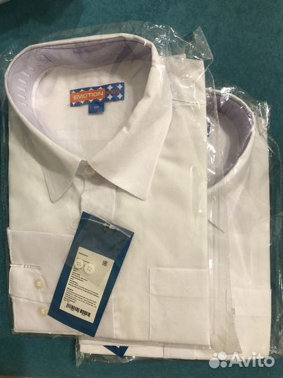 Рубашка детская, 134, белая