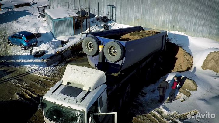 Песок ГОСТ от 100 м3 доставка от 2х часов