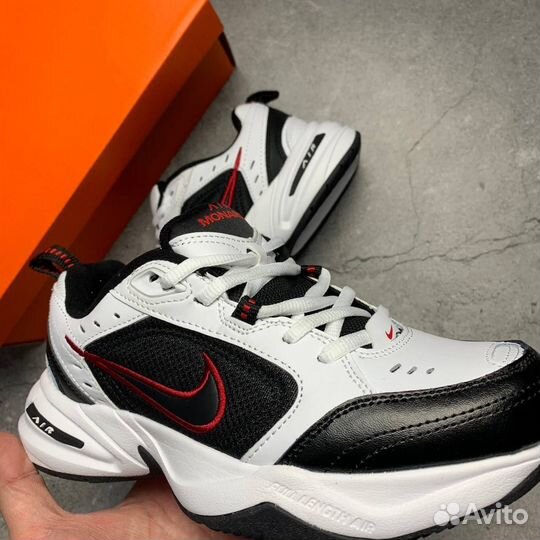 Nike Air Monarch 4 (IV) White Black Red