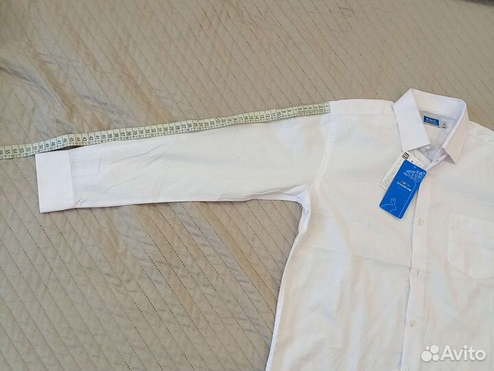 2 белые рубашки на мальчика 152 -158