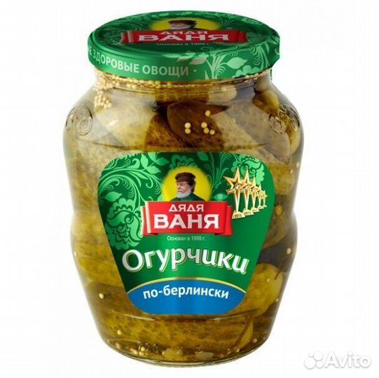 Консерва Огурчики Дядя Ваня По-берлински 680г