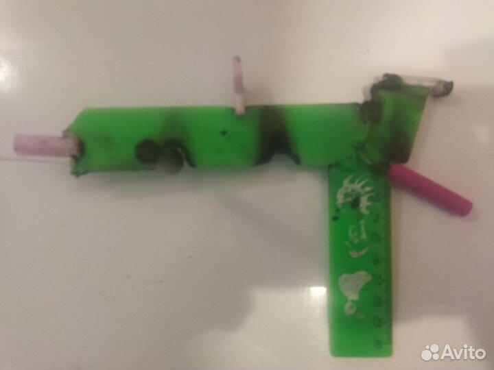 Линейкаручка фомастострел пистолет для перестрелок