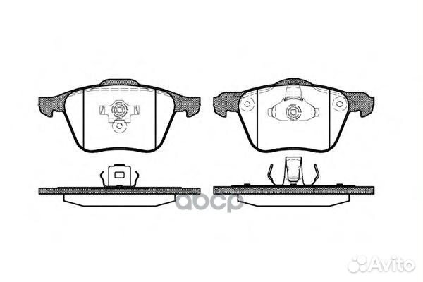 1070 00 колодки дисковые п Volvo XC90 2.4 D5 02