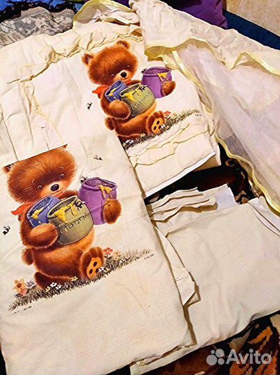 Бортики, балдахин, пододеяльник,простыня