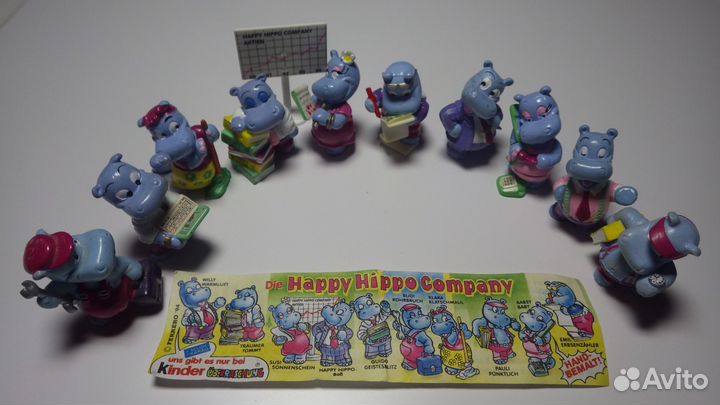 Киндер полные серии 90-х Бегемоты