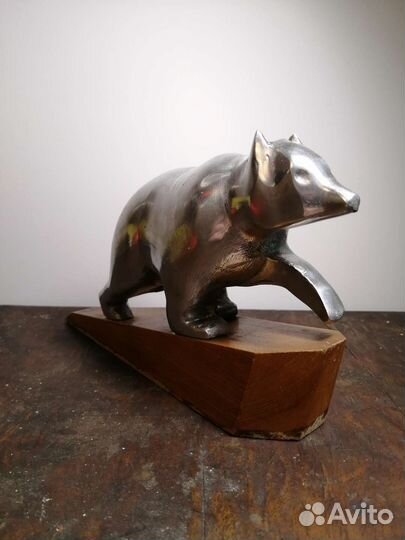 Статуэтка Медведь ямз металл СССР