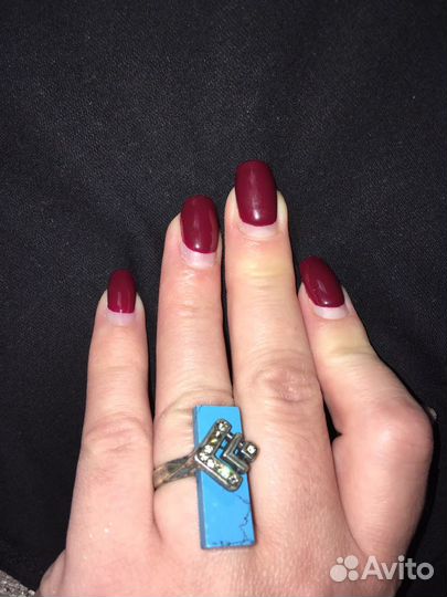 Серебряное кольцо с бирюзой