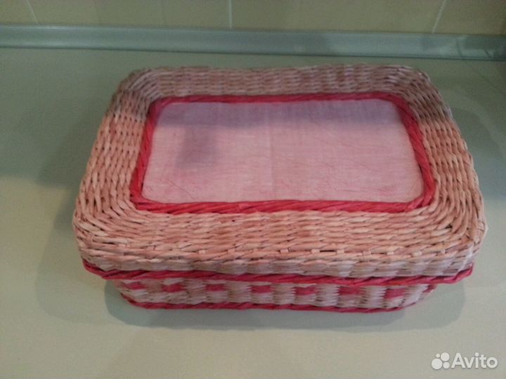 Корзинка плетеная ручной работы