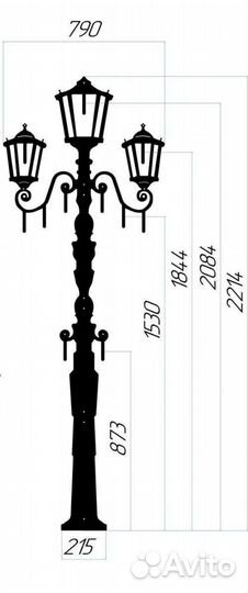 Настенная железная вешалка