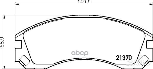 Колодки тормозные дисковые перед NP3032 NIS