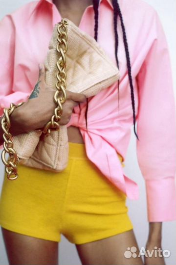 Сумка клатч Zara соломка