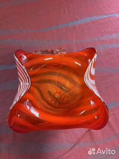 Ваза цветное стекло СССР