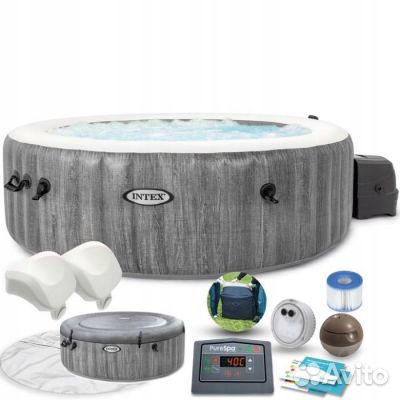 28442 intex спа-бассейн 165/216х71. 1098л с подсве