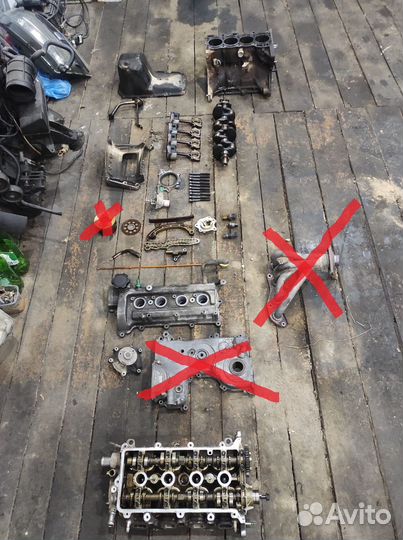 Двигатель по частям 1sz toyota