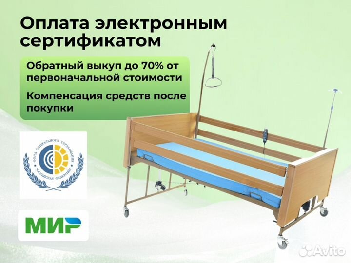 Медицинская кровать функциональная