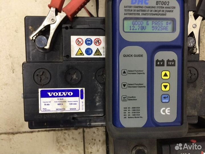 70Ah Аккумулятор б/у volvo