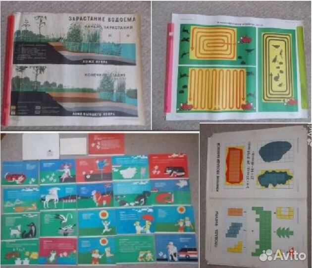 Плакат СССР Школа Праздники Биология Кино Музыка