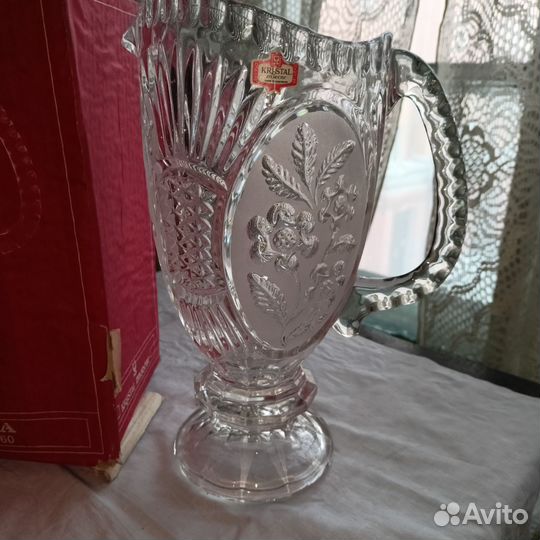 Хрусталь Kristal Zajecar графин,рюмки, фужеры